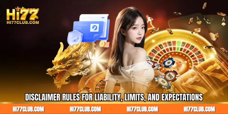 Disclaimer Rules for Liability, Limits, and Expectations