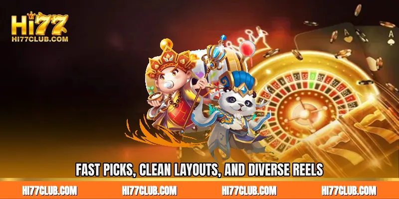 Fast Picks, Clean Layouts, and Diverse Reels