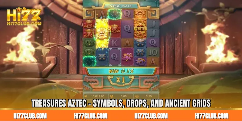 Treasures Aztec - Symbols, Drops, and Ancient Grids